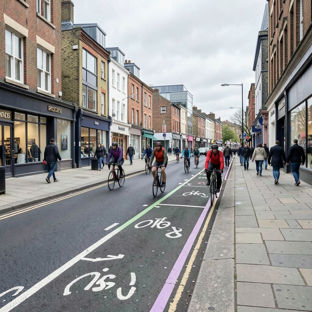 Bradford city centre transformation adds 2.4km of cycle lanes and 25% footfall rise